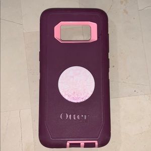 Otter box case for Samsung s8 with pop socket